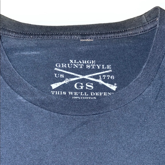 Grunt Style Men's Dark Navy Graphic T-Shirt - Picture 2 of 5